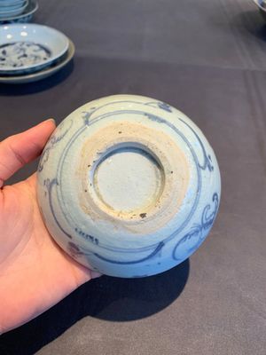 A collection of 11 Chinese blue and white wares, Ming — photo 7