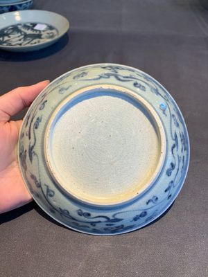 A collection of 11 Chinese blue and white wares, Ming — photo 9