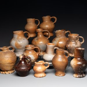 A collection of 13 German stoneware jugs, 15th C. and later — photo 1
