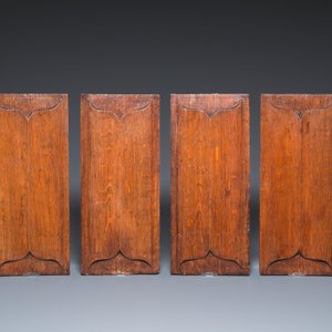 A collection of 15 carved wooden linenfold panels, mostly Flanders, 14/16th C. — photo 2