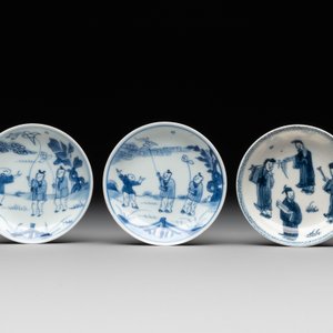 A collection of 17 Chinese blue and white wares, Kangxi/Qianlong — photo 14