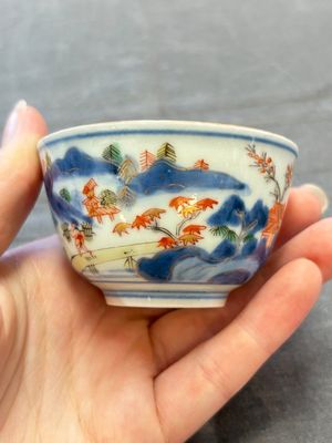 A collection of 17 Chinese blue, white and famille rose wares, Kangxi/Qianlong — 照片 69