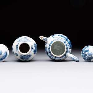 A collection of 17 Chinese blue, white and famille rose wares, Kangxi/Qianlong — 照片 22