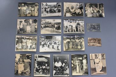 A collection of 17 large format black and white photos, Nigeria, mid 20th C.