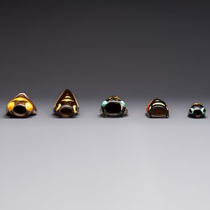 A collection of 19 French ‘Cicada’ wall pocket vases, 20th C. — photo 36