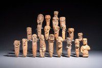 A collection of 20 terracotta 'Komaland' figures, Ghana, 13/16th C.