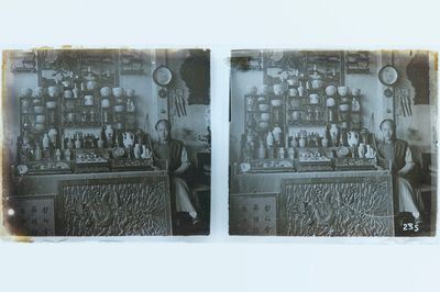 A collection of 201 stereoviews of China on glass slides, mostly Beijing, ca. 1903