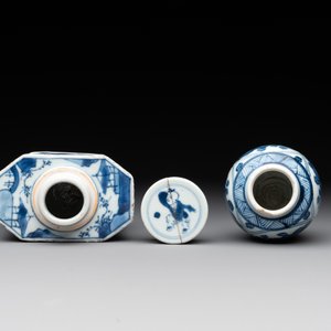 A collection of 22 Chinese blue, white and polychrome wares, Yongzheng and Ruo Shen Zhen Cang 若深珍藏 mark, Kangxi and later — photo 12