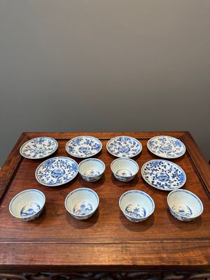 A collection of 23 Chinese cups and saucers, Kangxi/Qianlong — 照片 20