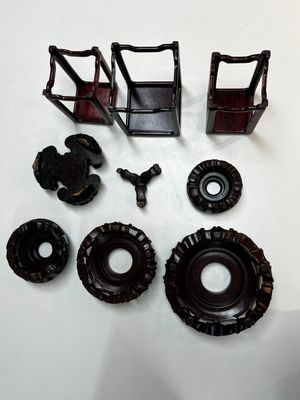 A collection of 25 Chinese wooden stands, 19/20th C. — photo 2