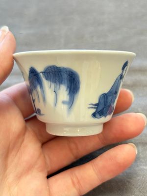A collection of 31 Chinese blue and white tea wares, Wanli and Chenghua marks, Kangxi — 照片 100