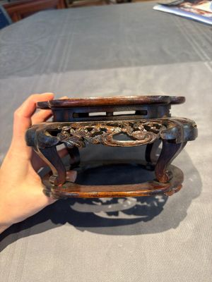 A collection of 38 Chinese wooden stands and a box, 19/20th C. — photo 74
