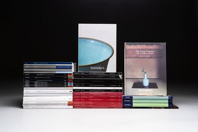 A collection of 38 Christie's, Bonhams and Sotheby's auction catalogues on Chinese and Asian art, 2002-2021