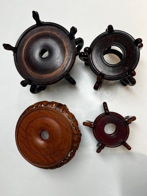 A collection of 40 mainly Chinese wooden stands, 19/20th C. — photo 1