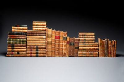 A collection of 63 books on the history of Napoléon Bonaparte, Henri IV and the French armies, 19/20th C.