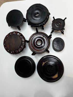 A collection of 70 Chinese wooden stands, 19/20th C. — photo 14