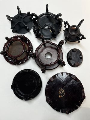 A collection of 70 Chinese wooden stands, 19/20th C. — photo 15