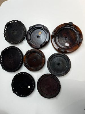 A collection of 70 Chinese wooden stands, 19/20th C. — photo 16