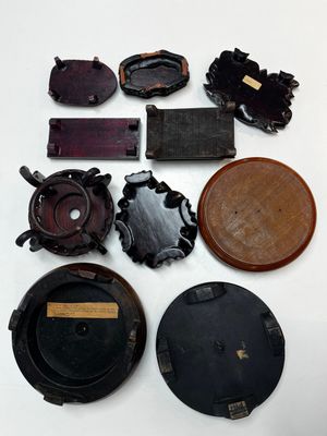 A collection of 70 Chinese wooden stands, 19/20th C. — photo 1