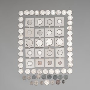 A collection of 75 Belgian coins, including silver, 1866-1980 — photo 2
