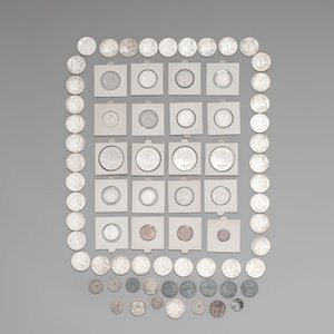 A collection of 75 Belgian coins, including silver, 1866-1980 — foto 1