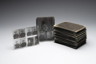 A collection of 83 wet-collodion portrait negatives on glass, China, 19th C.