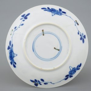 A collection of 9 Chinese blue and white cups and saucers, Kangxi — photo 8