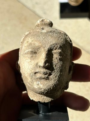 A collection of 9 Gandhara grey schist and stucco fragments of Buddha and divinities, 1/2nd C. — photo 11