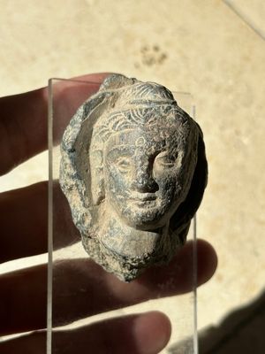 A collection of 9 Gandhara grey schist and stucco fragments of Buddha and divinities, 1/2nd C. — photo 5