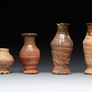 A collection of 9 German proto stoneware jugs and vessels, 14th C. — photo 3
