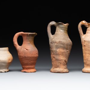 A collection of 9 German proto stoneware jugs and vessels, 14th C. — photo 4