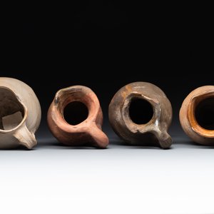 A collection of 9 German proto stoneware jugs and vessels, 14th C. — photo 6