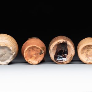 A collection of 9 German proto stoneware jugs and vessels, 14th C. — photo 7
