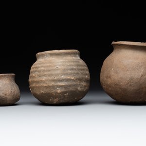 A collection of 9 German proto stoneware jugs and vessels, 14th C. — photo 8