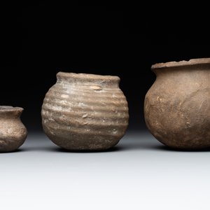 A collection of 9 German proto stoneware jugs and vessels, 14th C. — photo 9