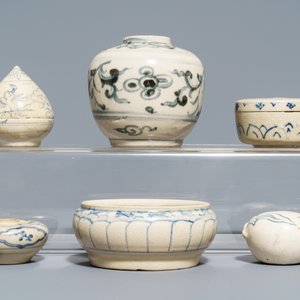 A collection of blue and white Annamese Hoi An Hoard wares, Vietnam, 14/15th C. — 照片 4