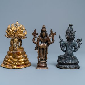A collection of bronze figures and fragments, India, Thailand and Tibet, 19th C. and earlier — 照片 11