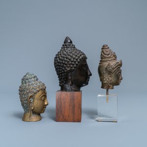 A collection of bronze figures and fragments, India, Thailand and Tibet, 19th C. and earlier — 照片 17
