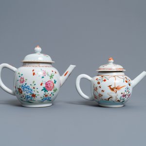 A collection of Chinese blue and white, famille rose, verte and Imari-style tea wares, Kangxi/Qianlong — photo 10