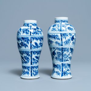 A collection of Chinese blue and white vases, Kangxi — 照片 2