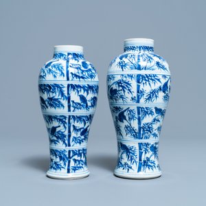 A collection of Chinese blue and white vases, Kangxi — 照片 4