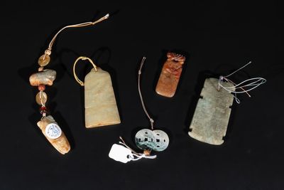 A collection of Chinese jade pendants, Qing