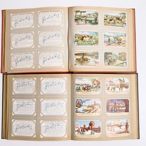 A collection of chromolithography advertising trade cards in 4 albums, mostly Liebig, 19/20th C. — photo 3