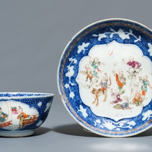 A collection of diverse Chinese famille rose and grisaille porcelain, Yongzheng/Qianlong — 照片 2