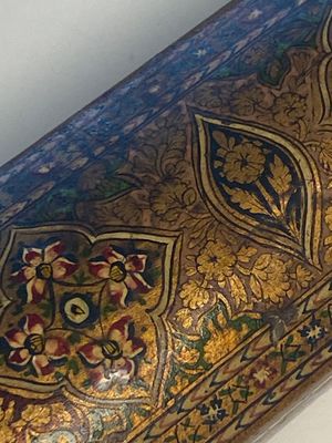 A collection of eight lacquered papier-maché pen boxes or qalamdans, Qajar, Persia, 19th C. — photo 103