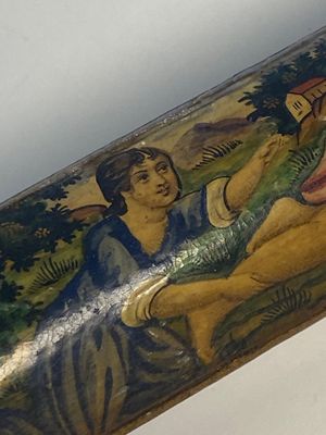 A collection of eight lacquered papier-maché pen boxes or qalamdans, Qajar, Persia, 19th C. — photo 92
