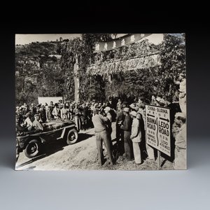 A collection of eight U.S. Signal Corps press photographs on the first China convoy over the Stilwell Road — photo 12