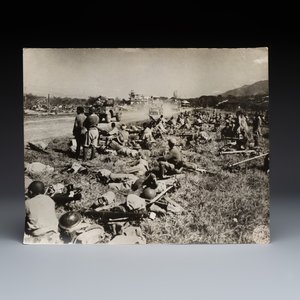 A collection of eight U.S. Signal Corps press photographs on the first China convoy over the Stilwell Road — photo 8