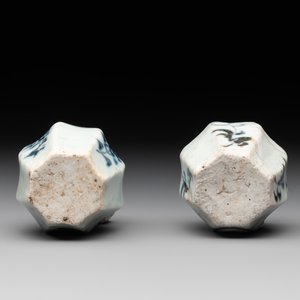 A collection of five Chinese blue and white jarlets, Yuan — photo 19