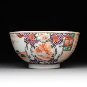 A collection of five Chinese Imari-style wares and one Canton famille rose cup, Kangxi/Qianlong — photo 11